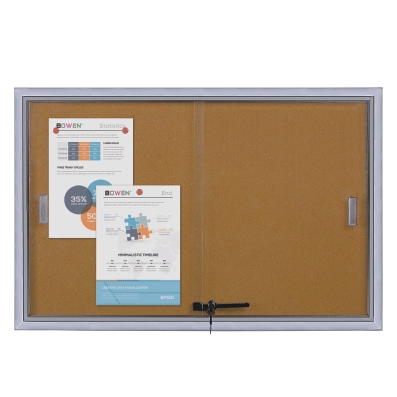 BW-A1 Showcase (Lockable Aluminum Frame Display Case) — Showcase